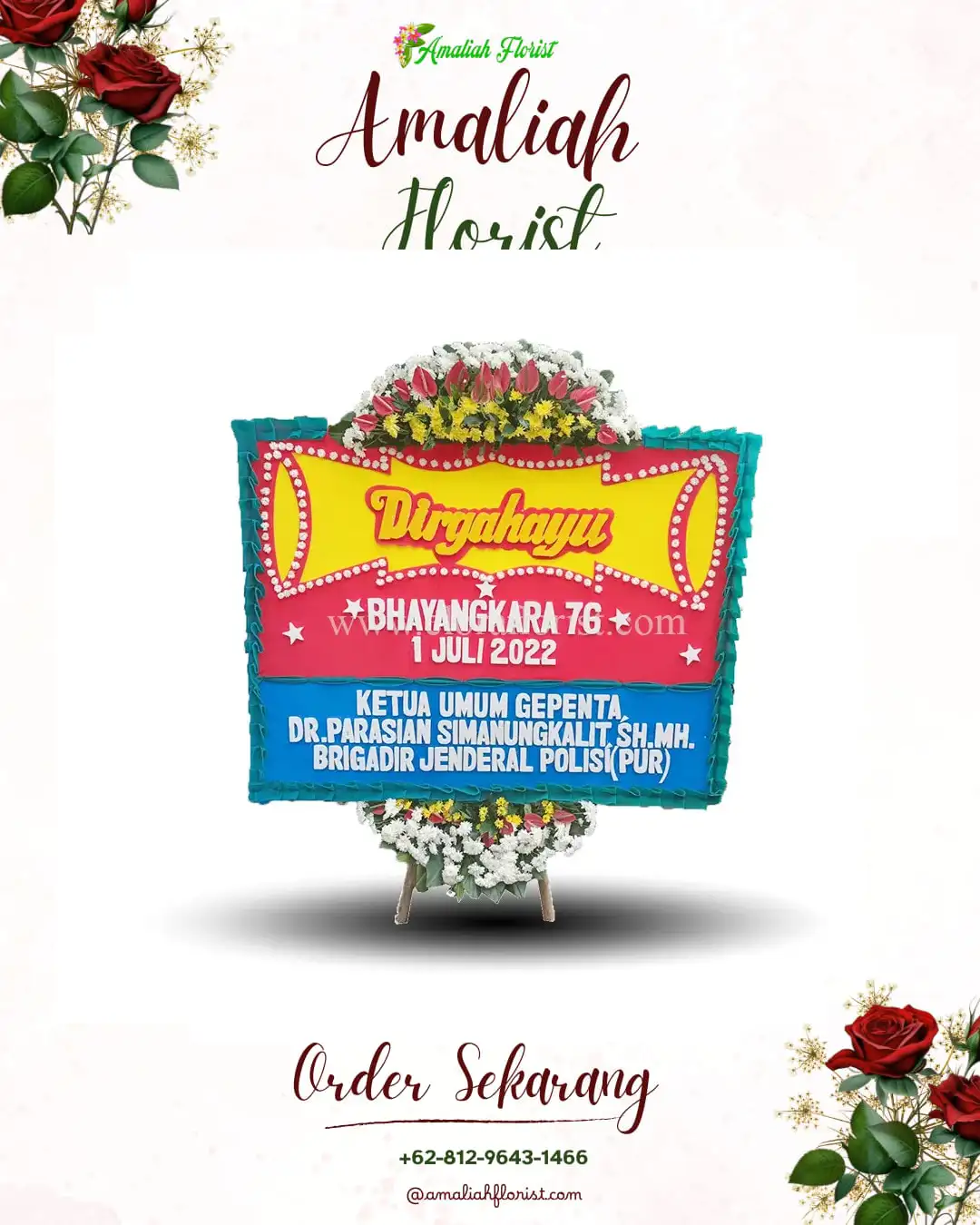 Papan Bunga HUT Ulang Tahun Sambas